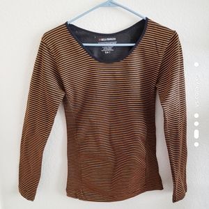 Orange striped shirt